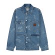 Heren Jassen Carhartt WIP STAMP JACKET.BLUE BLEACHED. Direct leverbaar uit de webshop van www.vipshop.nl/.