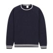 Heren Truien & vesten Pop Trading Company KNITTED LOGO CREW.NAVY. Direct leverbaar uit de webshop van www.vipshop.nl/.