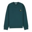 Heren Sweaters Carhartt WIP A.SCRIPT SWEAT.MALACHITE. Direct leverbaar uit de webshop van www.vipshop.nl/.