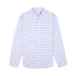 Heren Shirt Pop Trading Company STRIPED LOGO SHIR.WHITE / BLUE LIN. Direct leverbaar uit de webshop van www.vipshop.nl/.