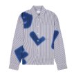 Heren Shirt Olaf STAIN LOGO STRIPE.BLUE STRIPE. Direct leverbaar uit de webshop van www.vipshop.nl/.