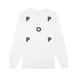 Heren T-shirts Pop Trading Company LOGO LONGSLEEVE.WHITE - BLACK. Direct leverbaar uit de webshop van www.vipshop.nl/.