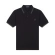 Heren Polo's Fred Perry M3600.Y43 BLK/ CRT GRN. Direct leverbaar uit de webshop van www.vipshop.nl/.