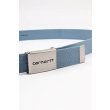 Heren Riemen Carhartt WIP CLIP BELT CHROME.FROSTED BLUE. Direct leverbaar uit de webshop van www.vipshop.nl/.